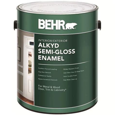 behr alkyd semi gloss enamel